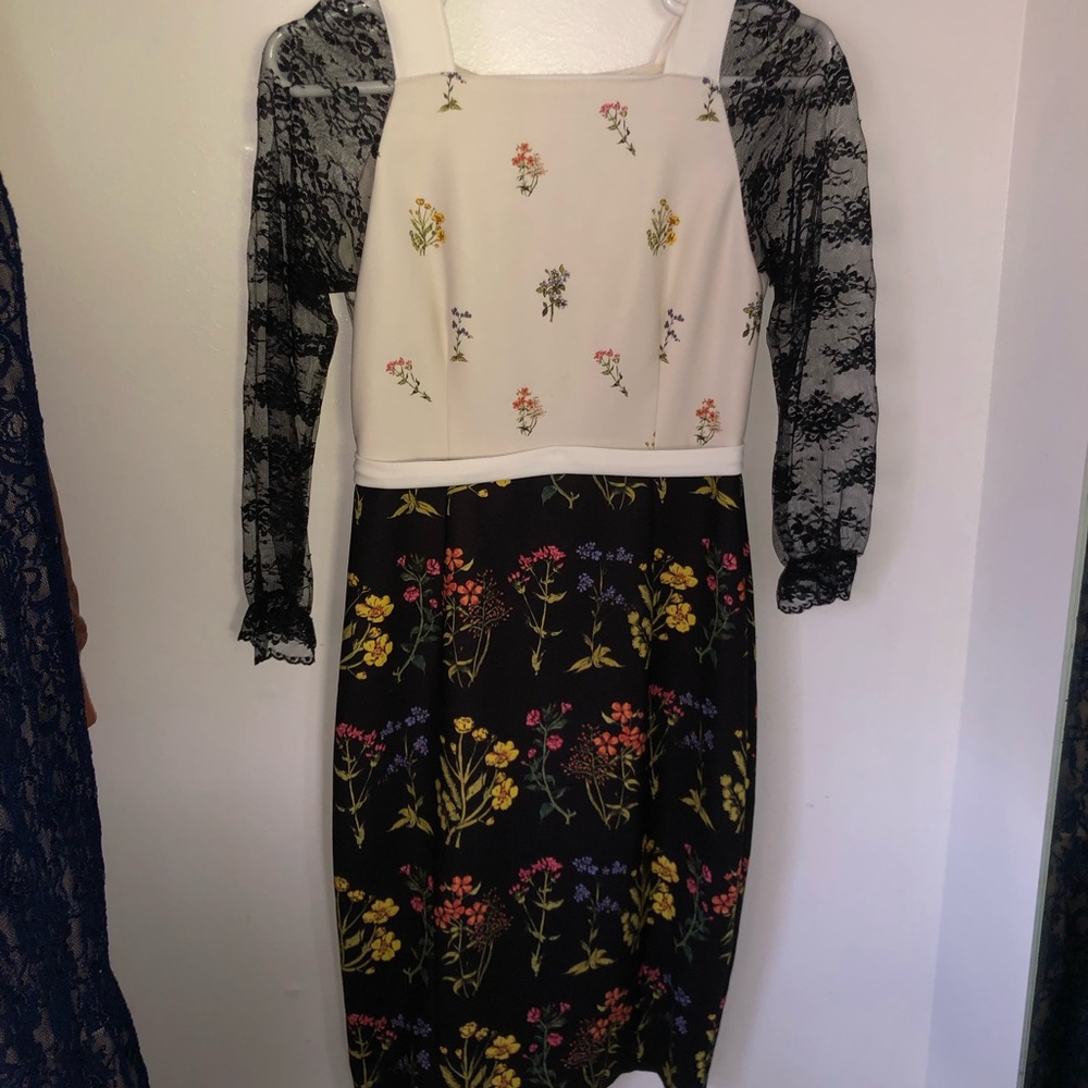 Floral body con dress